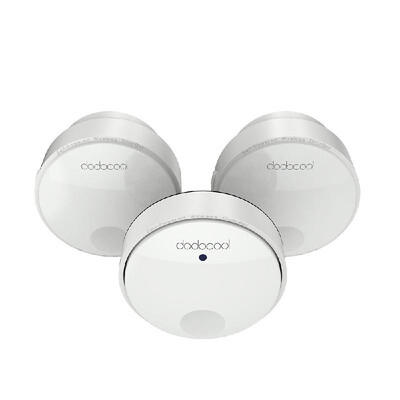

dodocool Self-powered Battery-free Wireless Doorbell Kit with 1 Battery-free Transmitter Push Button&2 Plug-in Receivers CD Qu