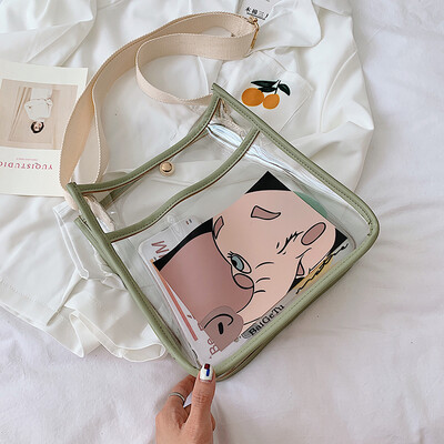 

Ins summer transparent bag jelly bag new 2019 Korean version of 100 cute baby elephant gas slanted bag