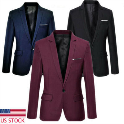 

2019 Mens Suits Groom Tuxedos Formal Occasion Jacket Coat Black Gray -3XL USA