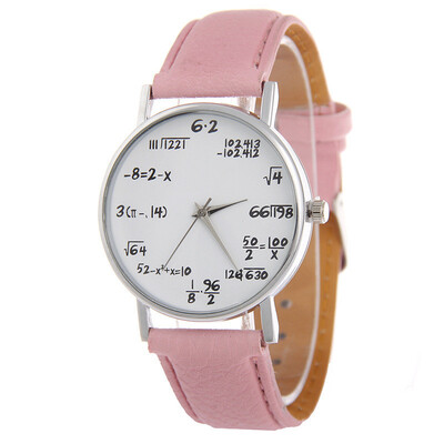 

Mathematical formula root number belt watch popular quartz watch student watch custom