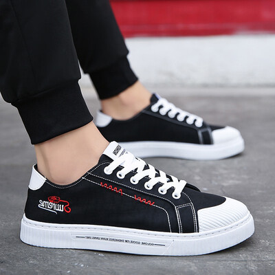 

The new autumn youth Korean version of canvas shoes boys tide shoes Joker summer students shoes shoes