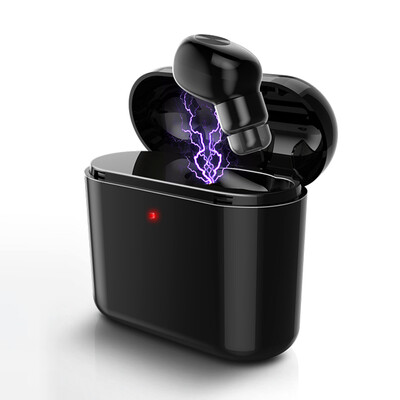 

Wireless Bluetooth 42 Headphones Mini Invisible Earphone In-ear Stereo Music Headset Earpiece Charging Box Hands-free w Micropho