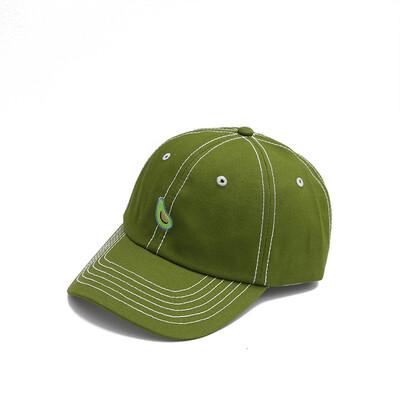 

Hat female avocado green cap Joker casual letters baseball cap mens spring&summer Korean fashion visor