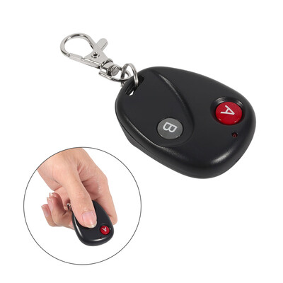 

Remote Control Key Garage Gate Door Transmitter Wireless 433MHz Plastic Black 2 KeysCompact&LightweightFob