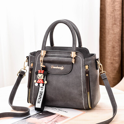 

Baggage womens simple large-capacity retro handbag recreational inclined bag Korean version Baitie one-shoulder bag tide