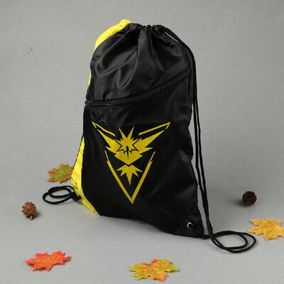 

New Unisex Nylon Drawstring Bag Backpack Water Proof Zipper Contrast Color Print Large Capacity Casual Pouch Bag