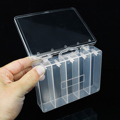

Saidsome Plastic Fishing Lure Bait Hook Tackle Storage Box Case Container 5 Compartments fishing bait fishing lure