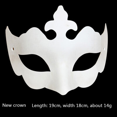 

FUNNYBUNNY DIY Unpainted Masquerade Masks Plain Halloween Half Face Masks Masquerade Masks Paper Childrens Hand-painted