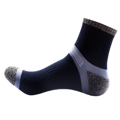 

Sporty Men Autumn Winter Ankle Socks Contrast Color Breathable Casual Cotton Hosiery