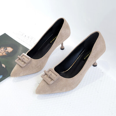 

Rose Women Ladies Fashion Pointed Toe Causal Single Work Shoes High Heeled Shoes