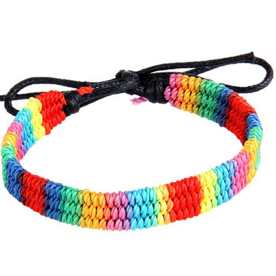 

Thick Brazilian Nepal Rainbow Lesbian Pride Gay Pride Woven Braided Rope String