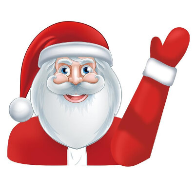

Christmas Santa Claus Sticker Car Waving Rear Windshield Decal Sticker Wagging Wiper Sticker