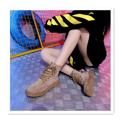 

2018 autumn new student boots Korean version of the wild winter shoes Martin boots female British wind