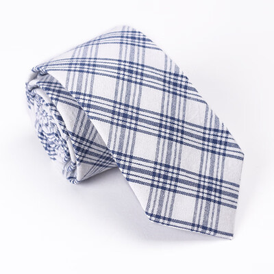 

Mens cotton striped plaid tie 51 cotton tie European&American casual tie cross-border wholesale one generation