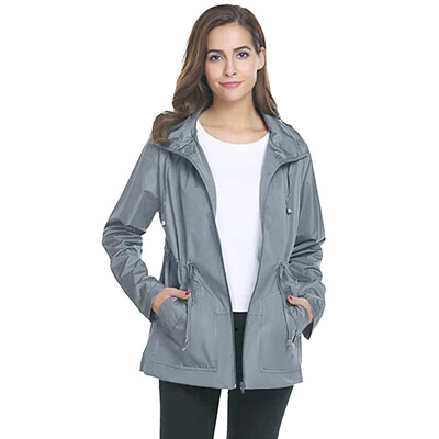 

Toponeto Womens Outside Waterproof Lightweight Raincoat Hooded Overcoat Rain Jacket