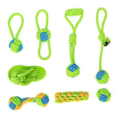 

Bite Resistant Chew Cotton Rope Toys Dogs Teeth Clean Ball Interactive Toy