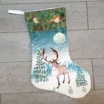 

Christmas Gift Bags Stocking Socks Santa ClausSnowman Xmas Tree Decor Ornaments