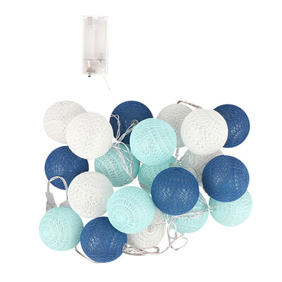 

〖Follure〗3Meters 20 Cotton Ball String Lights Fairy Hanging Wedding Bedroom Living Room