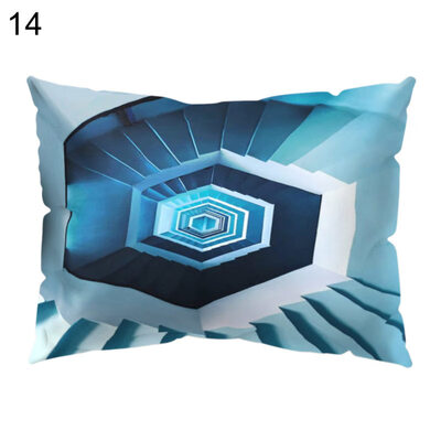 

Circle Wave Geometric Pattern Pillow Cover Cushion Case Car Sofa Bedroom Decor