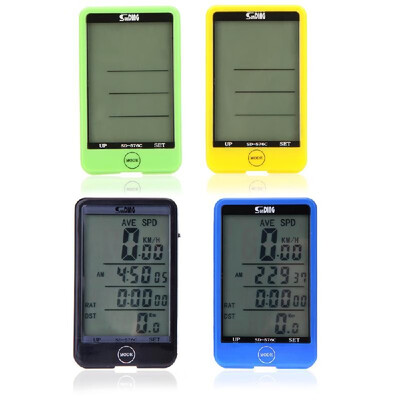 

Wireless Bike Bicycle Cycling Computer Odometer Speedometer Touch Button LCD Backlight Backlit Water-resistant Multifunction