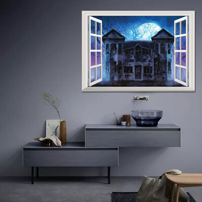 

〖Follure〗Halloween Witch Background Decorated Living Room Bedroom Wall Stickers Grim Rea