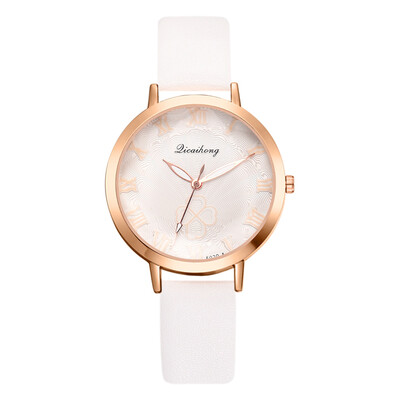 

Hot fashion fashion pu watch watch new lucky four-leaf clover watch ladies watch