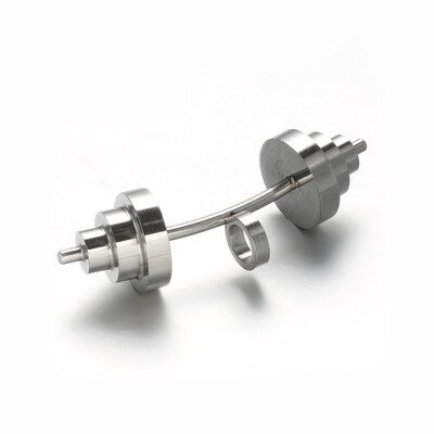 

304 Stainless Steel Big Pendants Dumbbell Stainless Steel Color 50x18mm Hole 55mm