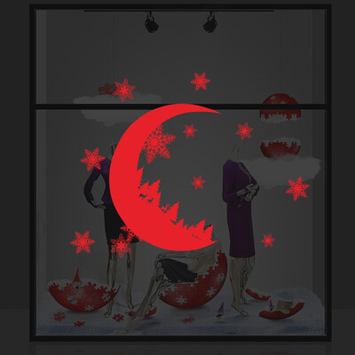 

〖Follure〗Christmas Snow Christmas Snow Decoration Bedroom Wall Stickers