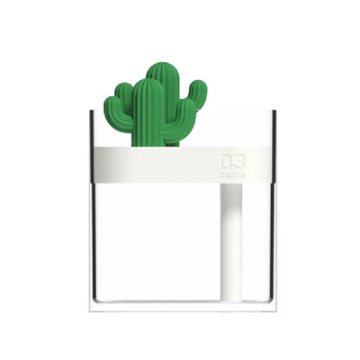 

160ML Ultrasound Air Humidifier USB Essential Oil Diffuser Colorful Lights Clear Cactus Car Purifier Aroma Diffusor Anion Mist Mak