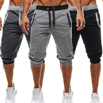 

Summer Mens Baggy Jogger Casual Slim Harem Short Slacks Pants Trousers Shorts