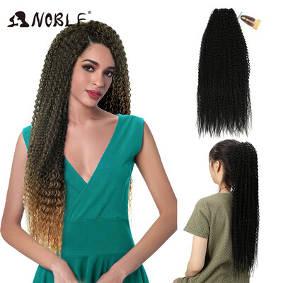 

Noble Afro Kinky Curly Ombre Hair Weaves High Temperature Fiber 30 Long Synthetic Hair Bundles Sew in hair Extensions