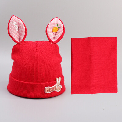 

Autumn&Winter 2019 New Kind of Boys Babies Babies Babies Infants Neckwear Hats Cartoon Warm Two-piece Set