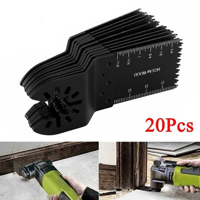 

1020pcs 34mm Carbon Steel Coarse Cutter Saw Blades Bi-metal Straight Wood Mix Oscillating Multitool Power Tool