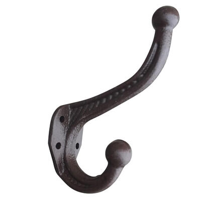 

5pcs Retro Style Cast Iron Wall Mounted Coat Hat Hooks Clothes Towel Holder