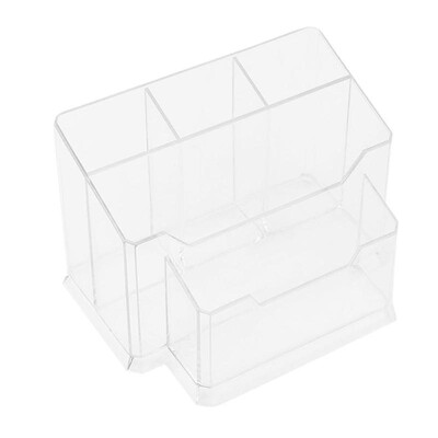 

5cell Manicure File Organizer Transparent Acrylic Box Nail Art Storage Case