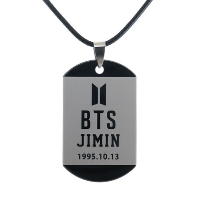 

BTS Bangtan Boys Love Yourself ANSWER Fashion Sexy Vintage Black Necklace Kpop Pendant Leather Choker Necklace