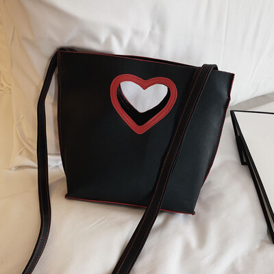 

Tailored Womens Fashion Solid Color Handbag Solid Color Messenger Bag Bucket Bag