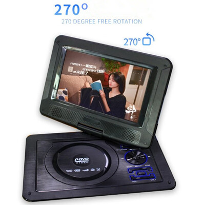 

Portable 13 inch DVD VCD Players EVD Game Function 270 Degree RotationHD player with TV U disk interface CD USB Game Speaker