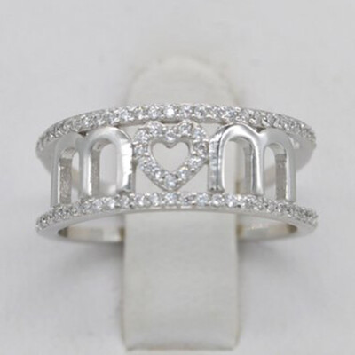 

European And American Retro Thai Silver Moonstone Ring National Wind With Drill Hand Jewelry Ring