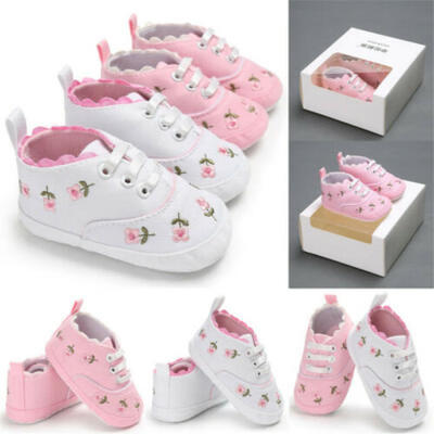 

Flower Baby Infant Kid Girl Soft Sole Crib Toddler Summer Princess Sneaker Shoes