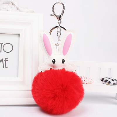 

1Pcs Cute Mini Rabbit Plush Keychain Soft Decoration Keyring Toys Easter Gift