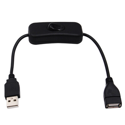 

USB 20 A Male to A Female Extension Extender Black Cable With Switch ON OFF Ca