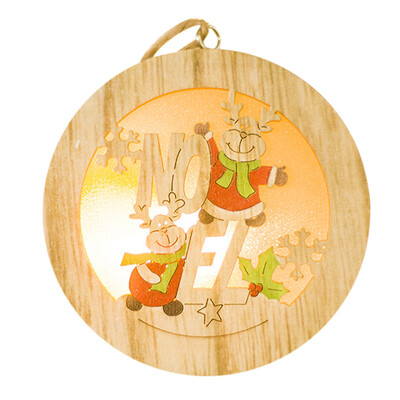 

Tailored LED Wood Light Chrismas Xmas Tree Hanging Ornament Garden Party Decor