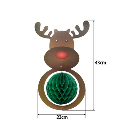 

〖Follure〗Vintage Beistle Santa Mini Honeycomb Christmas Table or Package Decoration