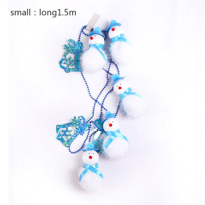 

1pc 15M2M Xmas Snowman Christmas Tree Hanging Chain String Home Decoration