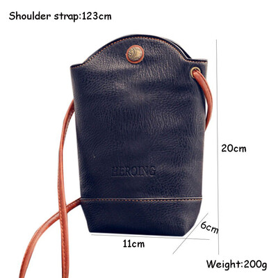 

Retro Women Wallet Purse Leather Coin Cell Phone Mini Cross-body Shoulder Bag KM