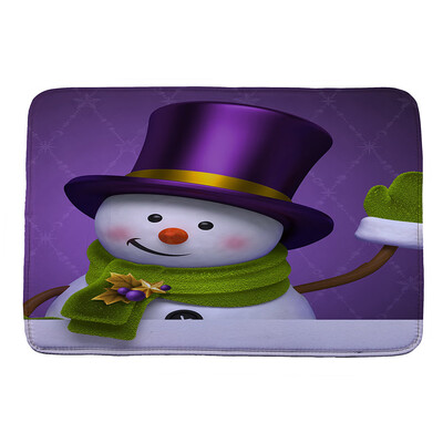 

〖Follure〗Christmas HD Printed Non-Slip Bath Mat Absorbent Home Decor A