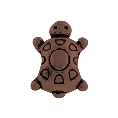 

Tibetan Style Alloy European Beads Cadmium Free & Nickel Free & Lead Free Tortoise Red Copper 145x10x8mm Hole 5mm
