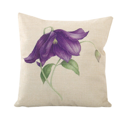 

Siaonvr Vintage Flower Linen Pillow Case Sofa Car Throw Cushion Cover Home Decor