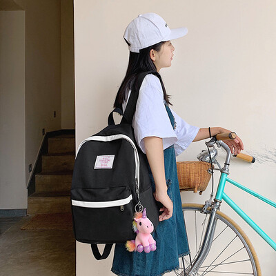 

Junior high school students schoolbag female Korean version of high school travel backpack female double shoulder Baotao brand fem